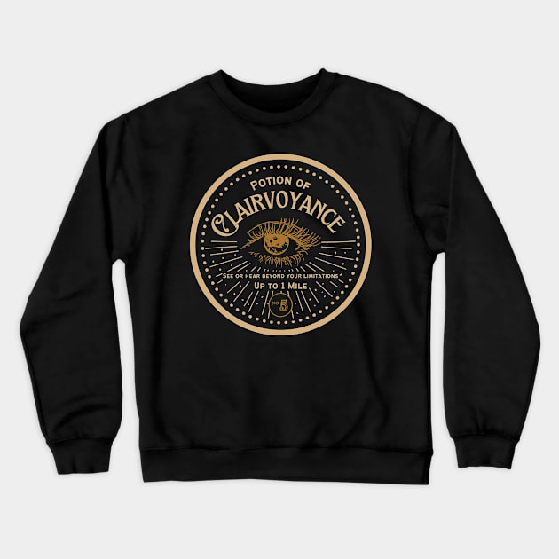 Potion of Clairvoyance: Gold Version Crewneck Sweatshirt by Milmino